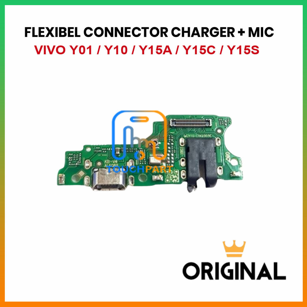 FLEXIBLE CONNECTOR CHARGER VIVO Y01 / Y10 / Y15A / Y15C / Y15S CONNECTOR HANDSFREE + MIC
