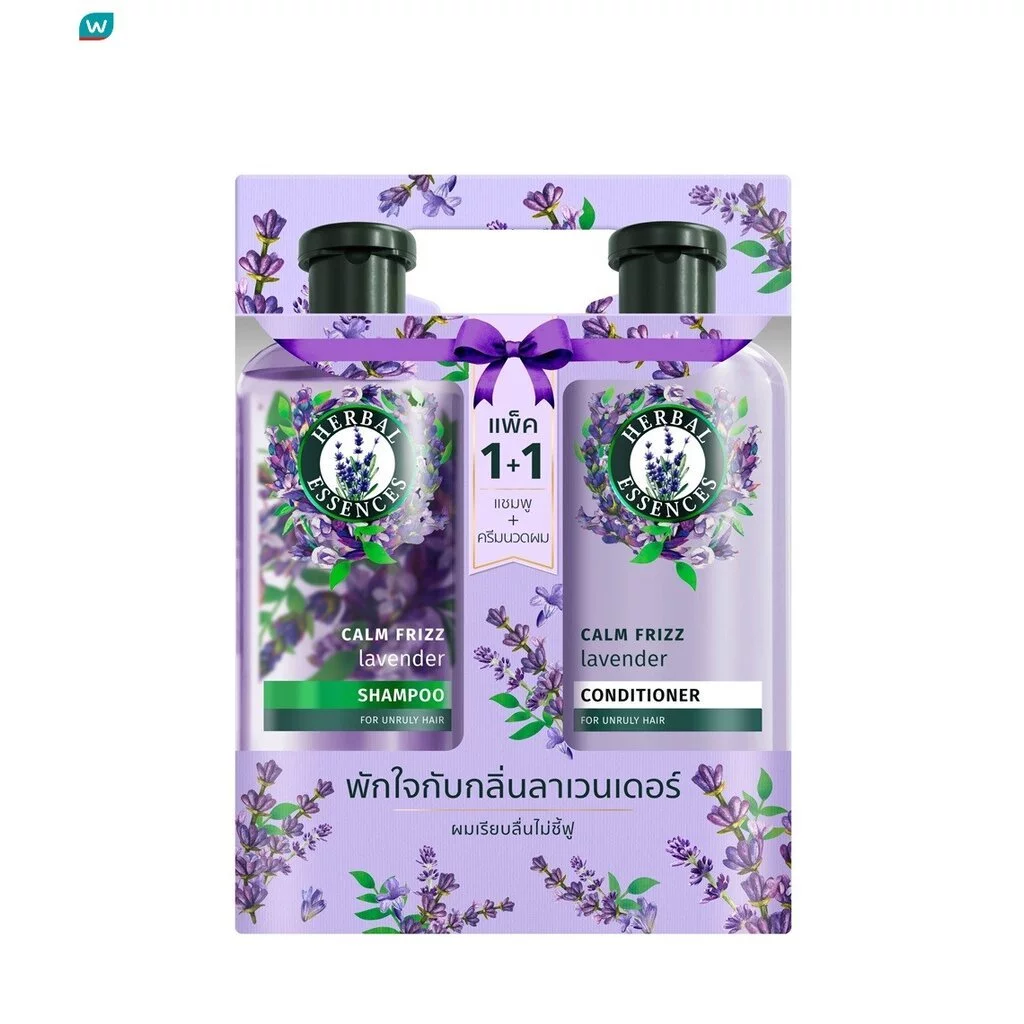 Herbal Essence เฮอร์บัล เอสเซนส์ แชมพู+คอนดิชั่นเนอร์ ลาเวนเดอร์ คาล์ม ฟรีช 400 มล.แพ็คคู่