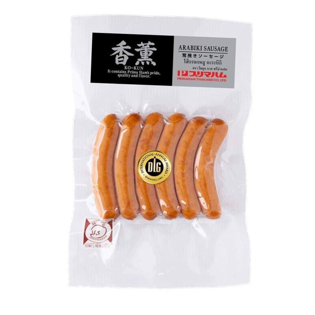 โคคุน อะราบิกิไส้กรอกหมู Ko Kun Arabiki Sausage 120g.