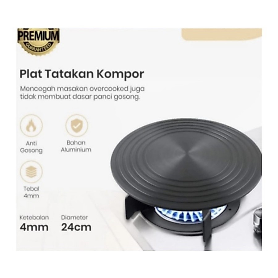 24 ซม. GAS DIFFUSER CONDUCTION สําหรับ STOVE POT BASE ฟรี burble warp PACKAGING