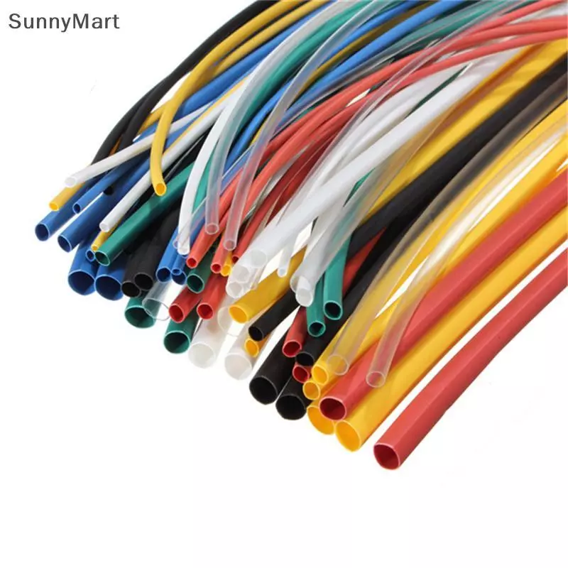 8 ขนาด 70 ชิ้น Assortment 2:1 ท่อหดความร้อน Tube Sleeving Wrap ชุดสายไฟ