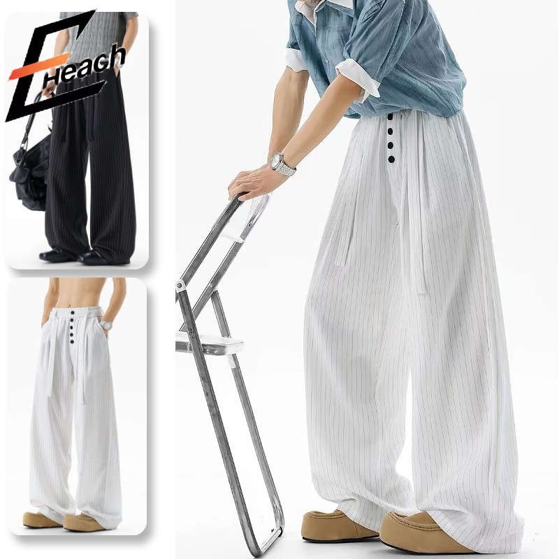 Ocshean กางเกงสูทลําลองผู้ชายแบรนด์อินเทรนด์สไตล์อเมริกันคุณภาพสูงสไตล์ unisex