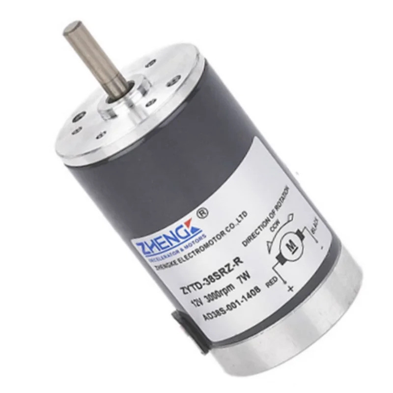 ZYTD-38SRZ-R 7W แรงบิดแปรงมอเตอร์ไฟฟ้า 12V 24V DC 2000RPM 3000RPM 4000RPM 5000RPM ความเร็วสูง Original Automation เครื่อง H