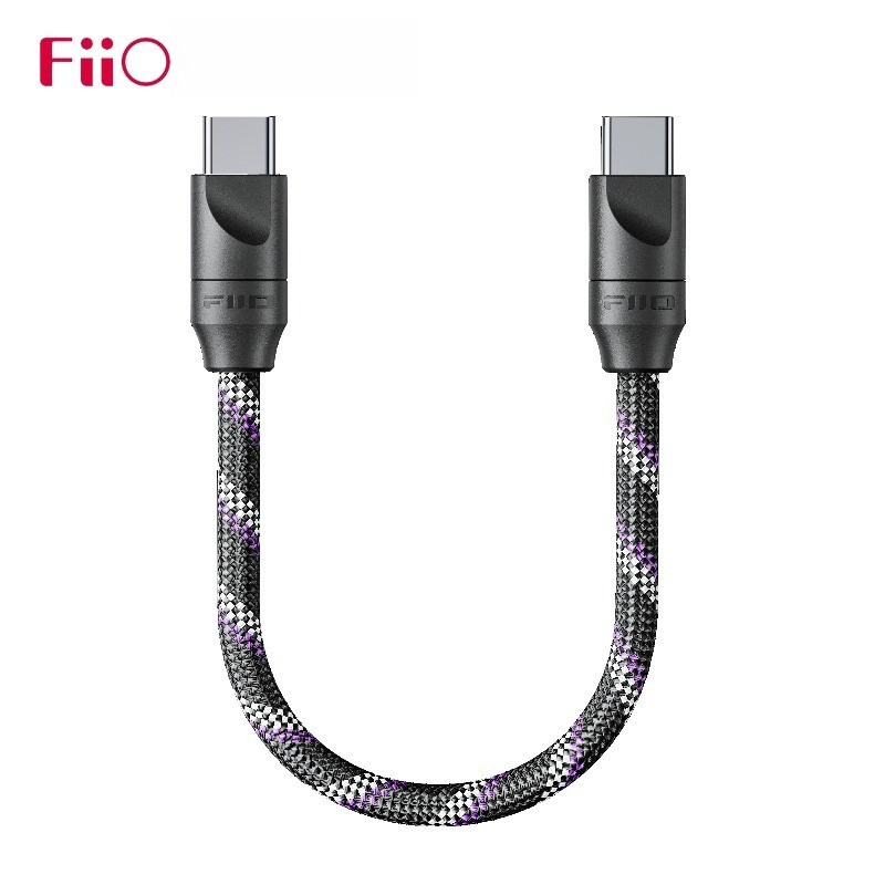 ใหม่ FiiO Trust Series Type-C ถึง C สายถอดรหัสสายสัญญาณเสียง RCA 3.5 มม.สายบันทึกคู่สาย USB-C ถึง C