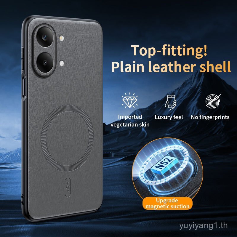 หรูหรา N52 แม่เหล็กที่แข็งแกร่งหนังเคสโทรศัพท์สําหรับ Xiaomi Poco X8 Pro max F7 X7 F8 F7 F6 X6 Pro U