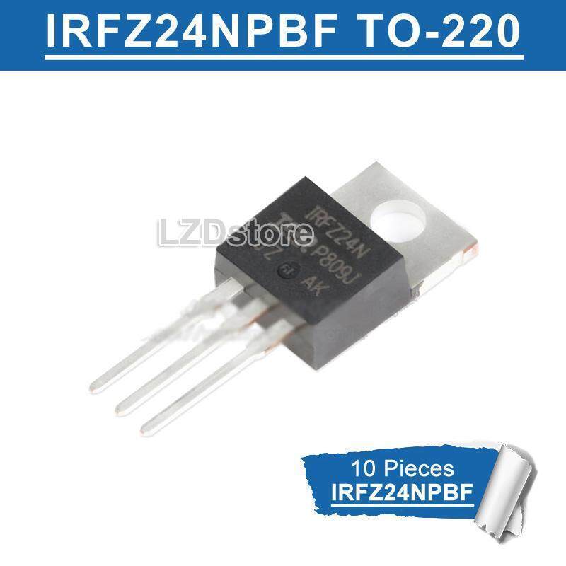 10pcs Original IRFZ24N TO-220 IRFZ24NPBF TO220 IRFZ24 N-Channel 55V 17A MOSFET ใหม่