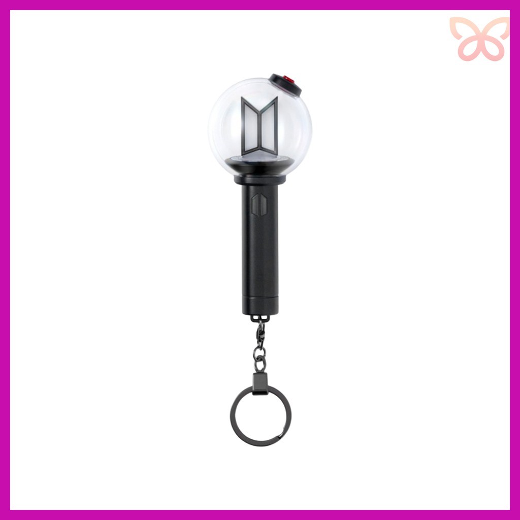 [bts] พวงกุญแจแท่งไฟ เวอร์ชั่น 4 1 ชิ้น / พวงกุญแจ Kpop / แท่งไฟขนาดเล็ก / ของแท้ 100% โดย .