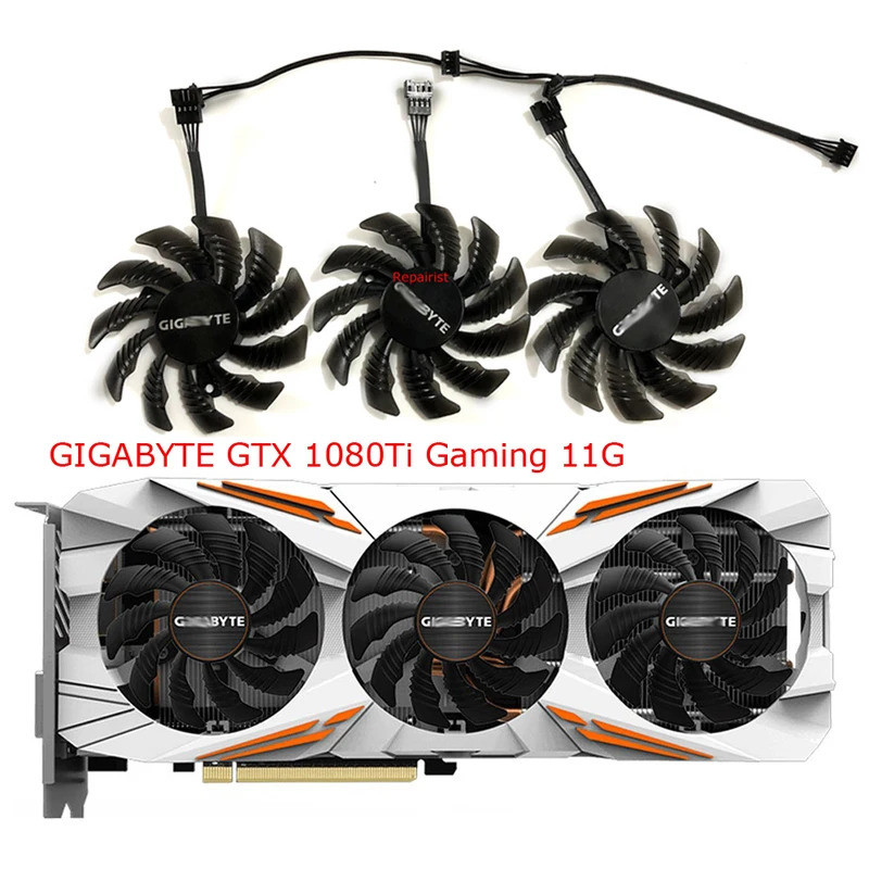 IT128010SU,PLD08010S12HH,GPU พัดลมสําหรับ GIGABYTE R9 FURY GTX 1080 1070 G1 Rock Gaming,gtx1080 wind