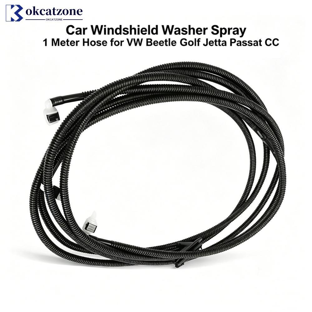 OKCATZONE รถกระจกเครื่องซักผ้าสเปรย์ 1 เมตรสําหรับ VW Beetle Golf Jetta Passat CC เปลี่ยนน้ําหลอดลูก