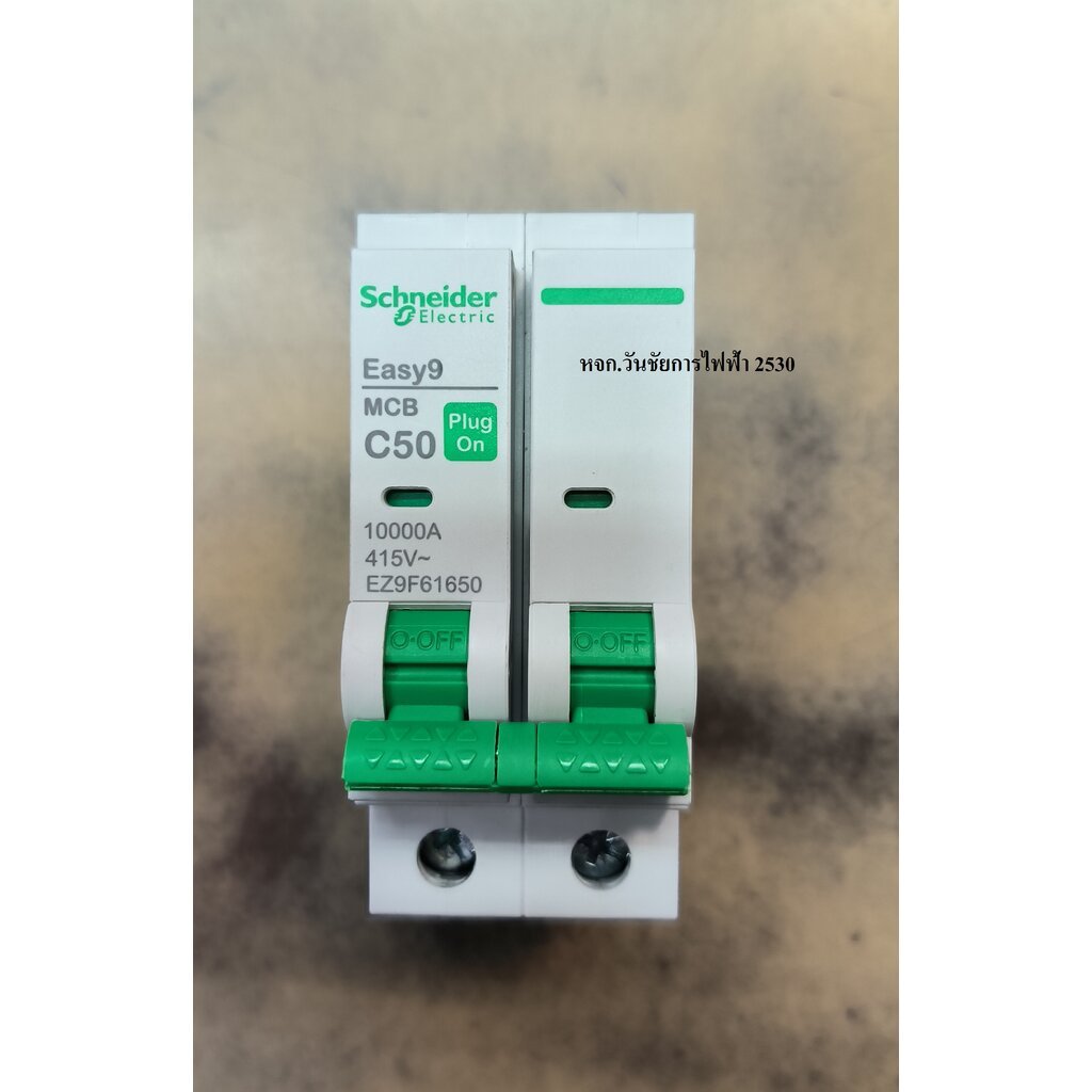 Schneider เซอร์กิตเบรกเกอร์ MCB, RCBO ใช้งานคู่กับตู้ Easy9 Plug-On ลูกเมนเบรกเกอร์ MCB 40A,50A,63A 