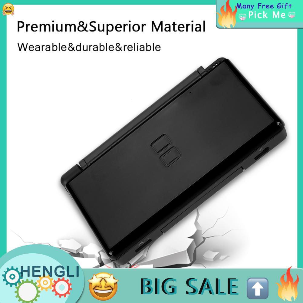 Hengli Hengli Tihebeyan เปลี่ยนกรณี SHELL สำหรับ Nintendo DS Lite อะไหล่ซ่อมชุด NDSL (สีดำ) [วิดีโอเกม]