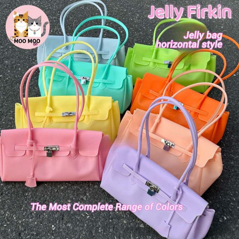 แบบยาว!สีมากที่สุดถุงวุ้นวุ้นวุ้น jellyfrink Series สินค้าใหม่ฤดูร้อนสุภาพสตรีใต้วงแขนกระเป๋า kiikiii สไตล์เดียวกันกระเป๋าเยลลี่