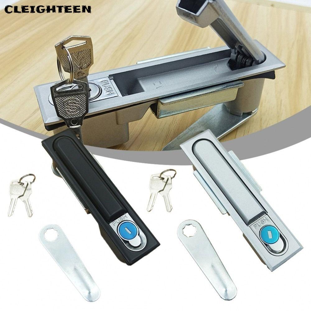 CLEIGHTEEN 1Set Plane Lock, กล่องจ่ายไฟ ตู้ไฟฟ้า เฟอร์นิเจอร์ ฮาร์ดแวร์ ชุดล็อคประตูตู้, อลูมิเนียมอัลลอยด์อุตสาหกรรม|อุปกรณ์เครื่องมือ สวิตช์รับจดหมาย ล็อคมือจับ