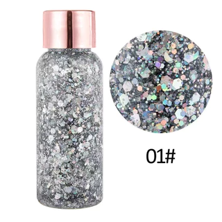 Gel เจลกากเพชร แต่งหน้า แต่งผม กลิตเตอร์กากเพชรแต่งหน้า อายแชโดว์ แต่งตา Face Glitter Eye Makeup 10 สี