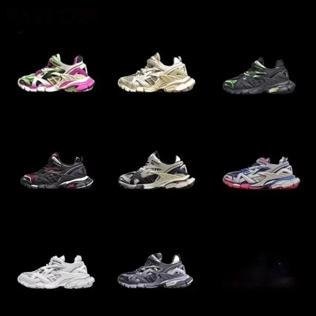 Balenciaga Track2.0 Paris รุ่นที่สี่ Paris Track Paris Track Daddy รองเท้า Paris 3.0 Trck รุ่นที่สอง