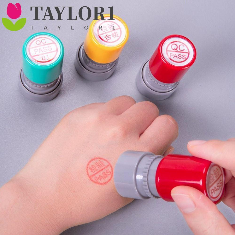 TAYLOR1 QA QC Inspect Stamp, Self-Inking Quality PASS Stamp, Pocket IQC FQC OQC Quality Insection St