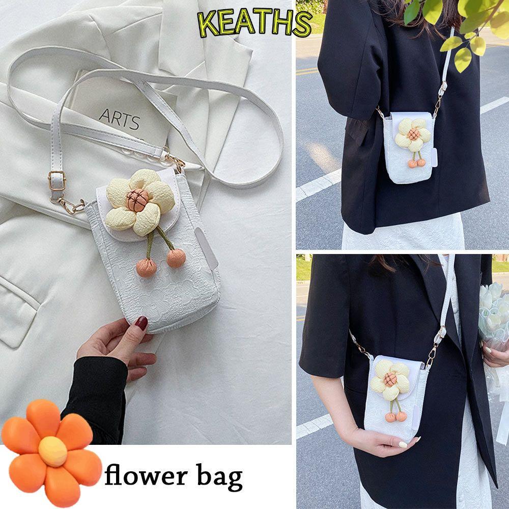 KEATHS กระเป๋าสะพายข้าง Casual Flower Cute Small Purse