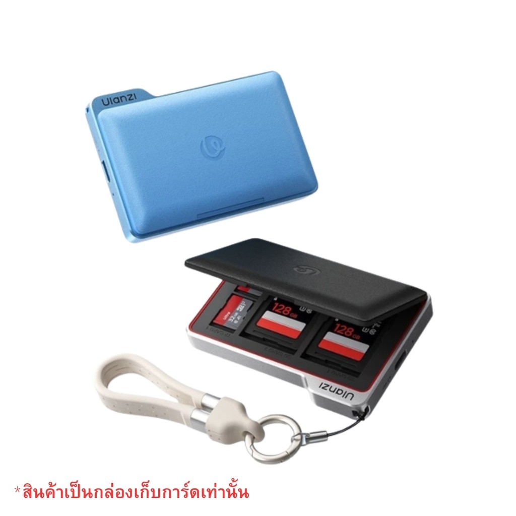 Ulanzi กล่องการ์ด  DC01 เก็บ SD/TF 8 ใบ พร้อม Card Reader USB-C ในตัว โอนไฟล์เร็ว 312MB/s