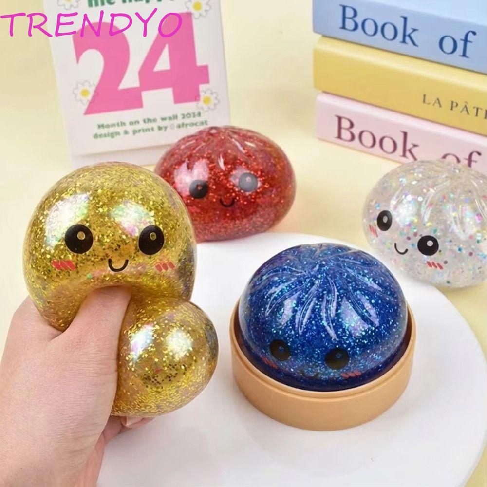 TRENDYO ซาลาเปานึ่งบีบของเล่น,ต่ํา Rebound Soft Dough Ball Sensory ความเครียดบรรเทาของเล่น,เด็กผู้ใหญ่ Squeezable ลักษณะที่สมจริงนํามาใช้ใหม่ช้า Rebound ของเล่น Party Favors