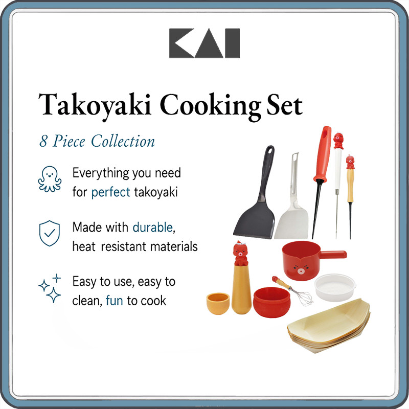 KAI Maido Honpo Takoyaki Cooking Accessories Made in Japan – Choose DS1007 DS1008 DS1010 DS1011 DS10