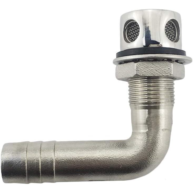 NRC&XRC 316Stainless Steel Marine Grade Boat Fuel Vent, Universal 90°เรือฟลัชเมาถังน้ํามันเชื้อเพลิง