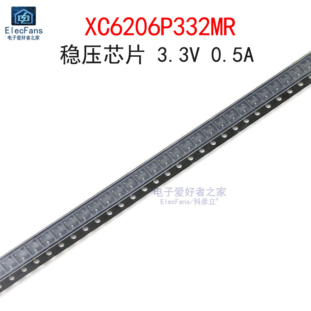 ((20 ชิ้น) Patch XC6206P332MR 662S แรงดันไฟฟ้า Triode Chip 3.3V 0.5A SOT-23