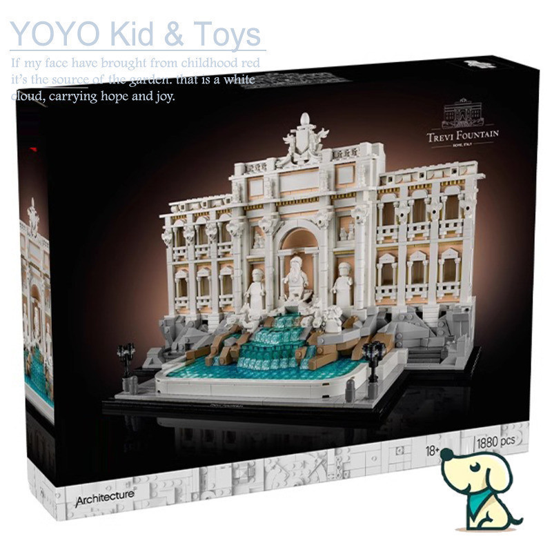 YOYO YZ10X เข้ากันได้กับสถาปัตยกรรม 21062 Trevi Fountain Building blocks ET8M