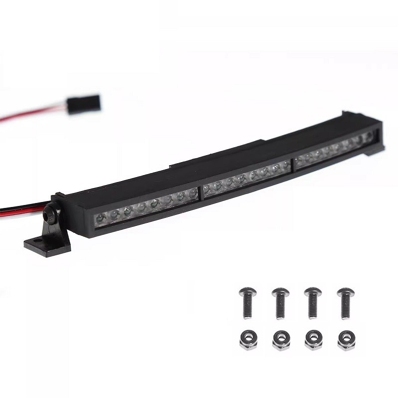 Bendable โลหะ 116 มม.LED หลังคา Light Bar สําหรับ Axial SCX10 90046 Traxxas TRX4 MJX H8H/H8P 1/10 RC