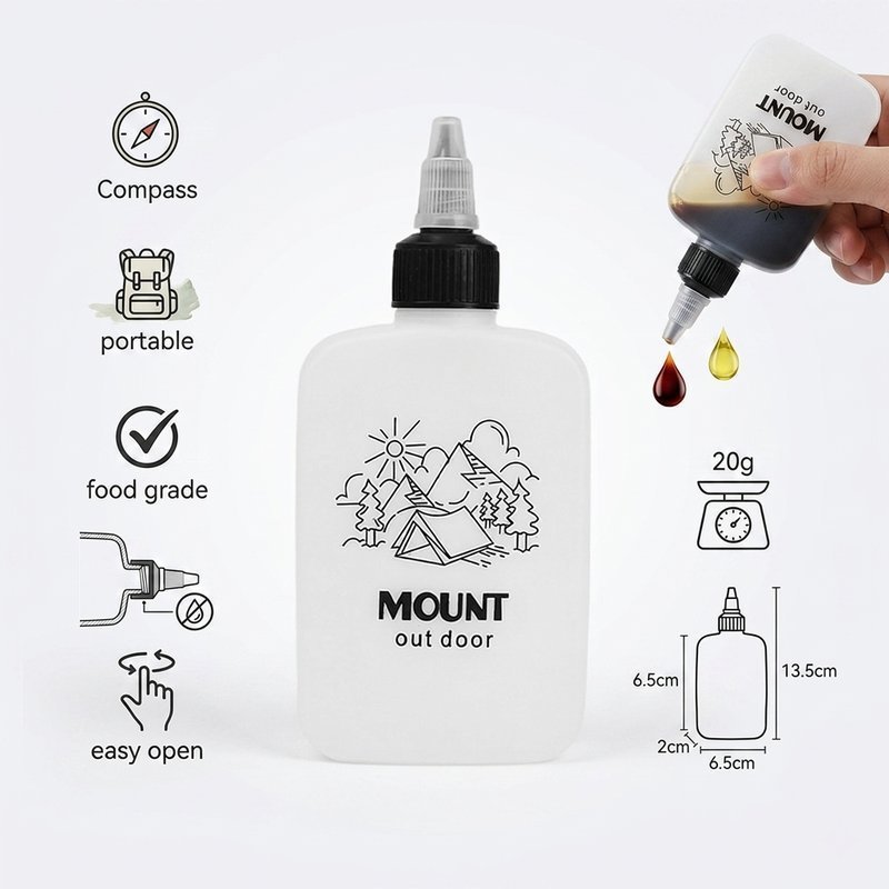 ความจุ120ML.ขวดน้ํามันกลางแจ้ง ขวดแบ่งน้ำมัน แบบหมุน รูปที่ 6