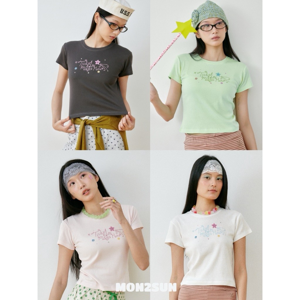 Glitch baby tee เสื้อทรง baby tee แขนสั้น
