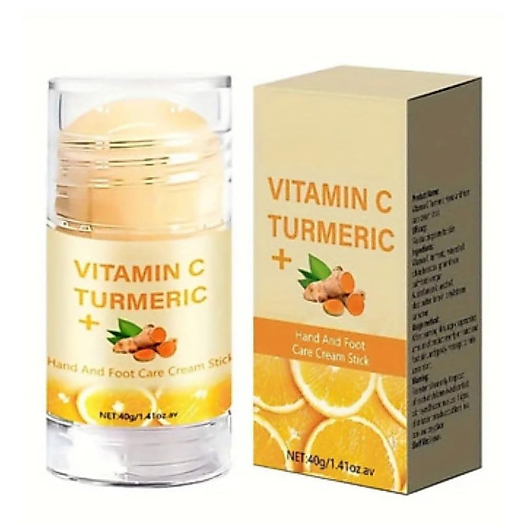 Turmeric&VitaminCHandandFootedHeelsStickontheGoDeeplyMoisturizeAndRejuvenateHands&Feet1.4oz