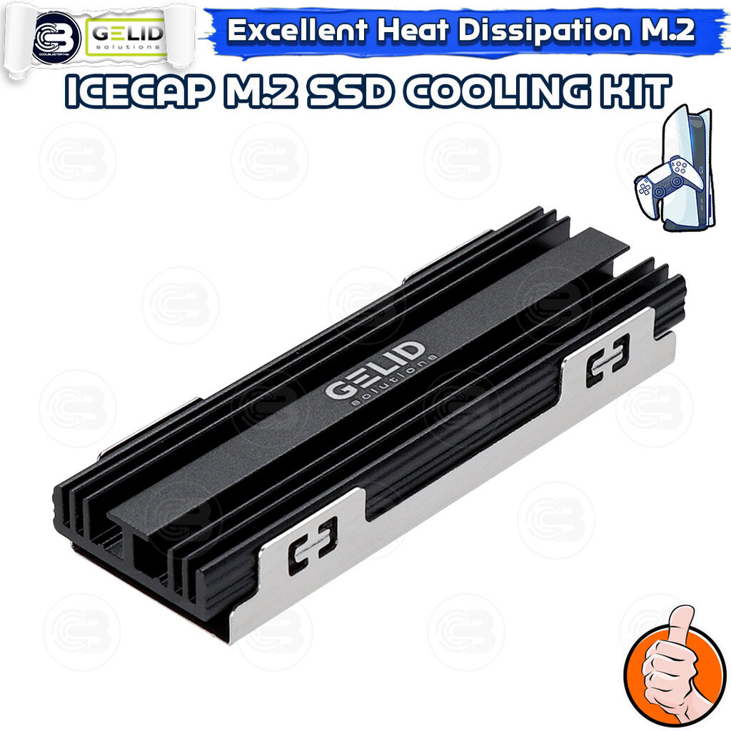 [CoolBlasterThai] GELID IceCap M.2 SSD COOLING KIT BLACK (HS-M2-SSD-21)