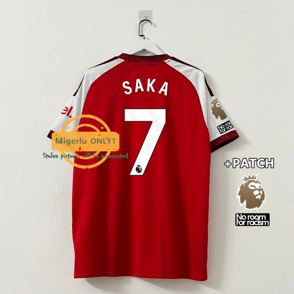 เสื้อยืด Fans Edition 26/27 ArsenalFC Home เสื้อเจอร์ซีย์แห้งเร็ว XS-5XL