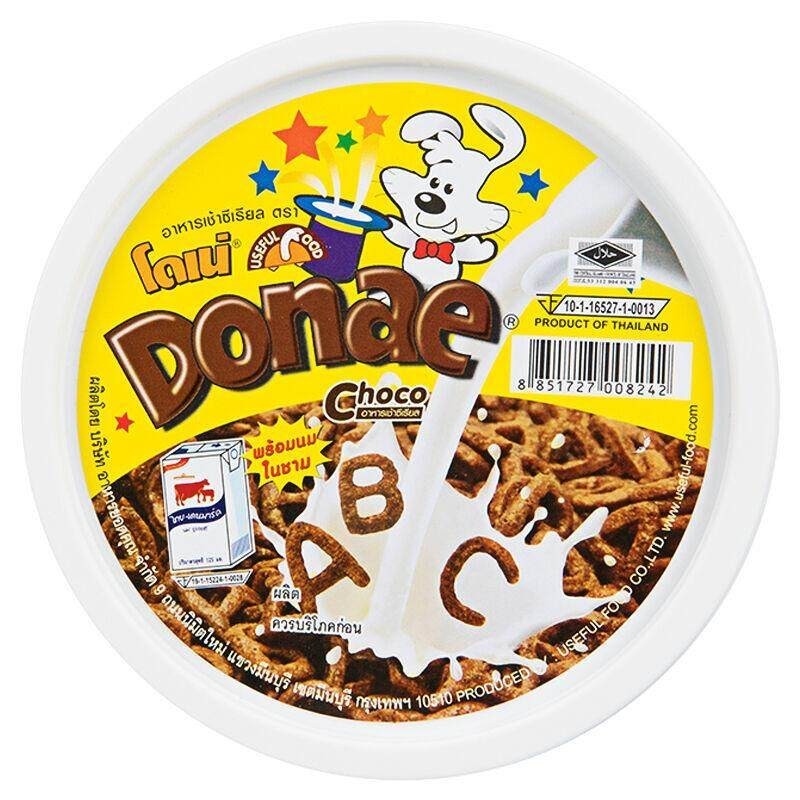 โดเน่ ช็อกโก้เอบีซีอาหารเช้าซีเรียล Donee Choco ABC Cereal 24g.