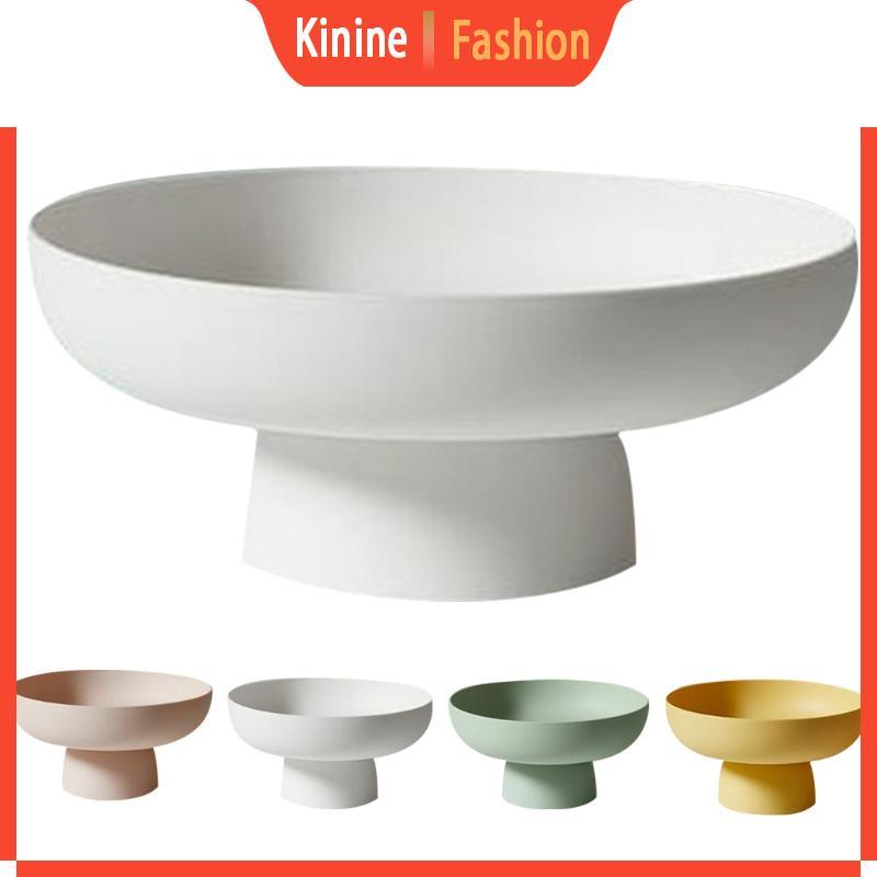 KIN จานผลไม้รอบท่อระบายน้ําตะกร้าผลไม้ภาชนะสไตล์โมเดิร์นสําหรับเคาน์เตอร์ครัวตาราง Centerpiece ตกแต่งบ้าน Dec