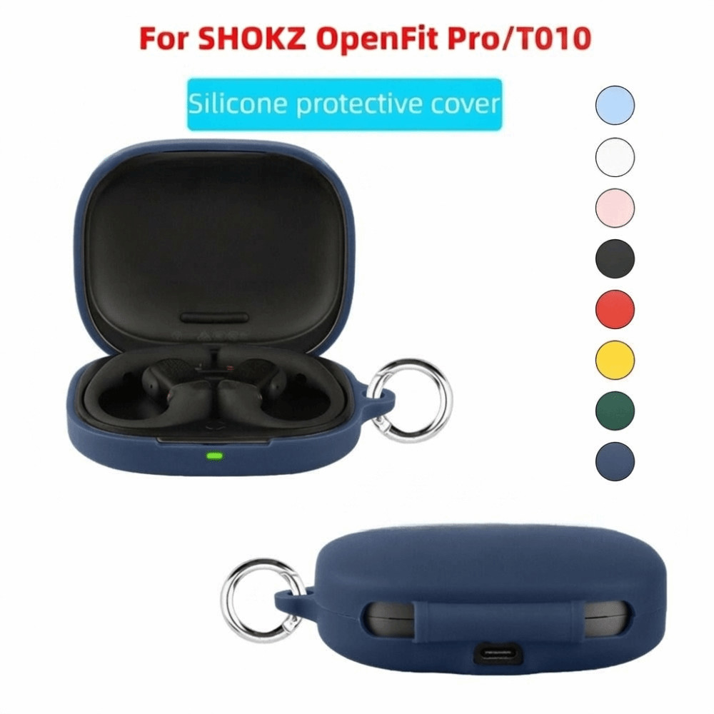 เคสซิลิโคนสําหรับ Shokz OpenFit Pro หูฟังอุปกรณ์เสริมกันกระแทกสําหรับ SHOKZ OpenFit Pro หูฟังไร้สายห