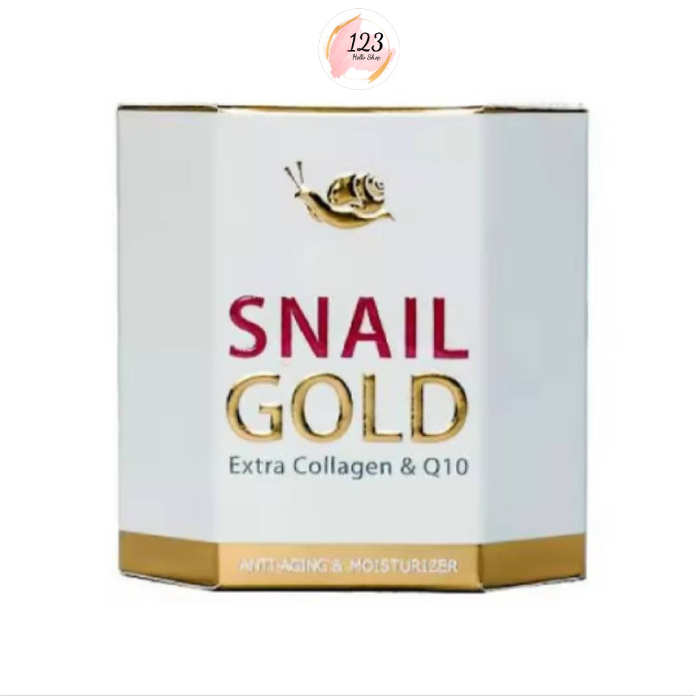 ครีมหอยทาก Royal Thai Herb Facial Snail Gold Extra Collagen & Q10 50g. ✨
