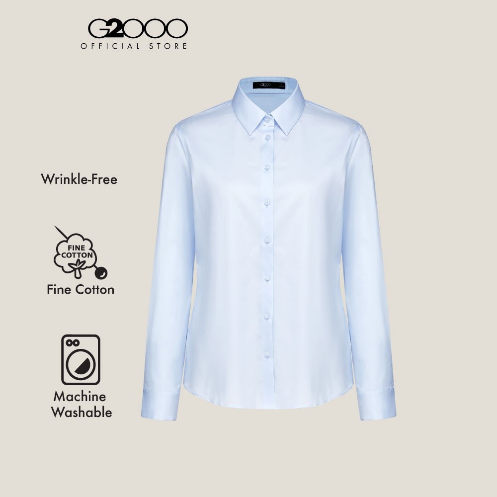 G2000 เสื้อเชิ้ตแบบทางการสำหรับผู้หญิง Slim Fit รุ่น 5122305370 BLUE