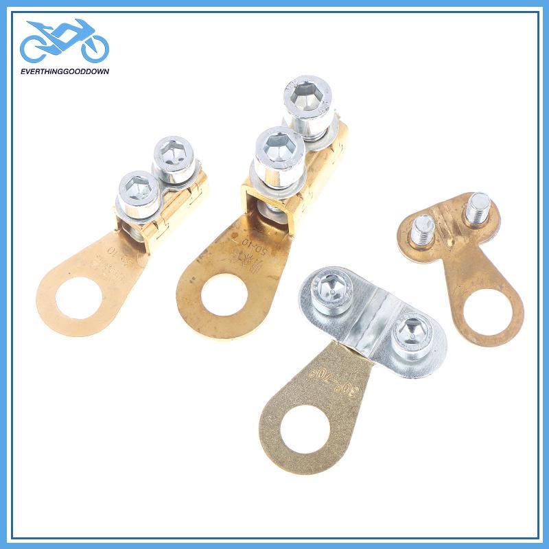 EVER คลิปแบตเตอรี่รถยนต์ เทอร์มินัลแบตเตอรี่รถยนต์ Thiened Wire เทอร์มินัลหัวกองทองแดงบริสุทธิ์ Chu เปลี่ยน TH