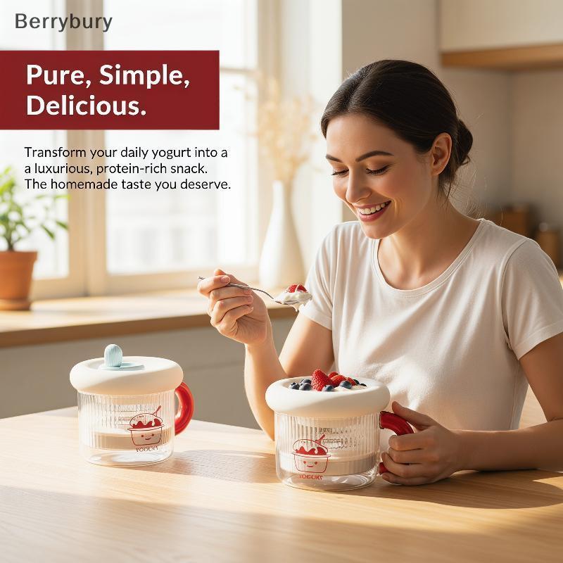 Berrybury Dry Yogurt Filter Machine ก่อสร้างทนทานเหมาะสําหรับทางการเมืองคาเฟ่และร้านอาหารใหม่
