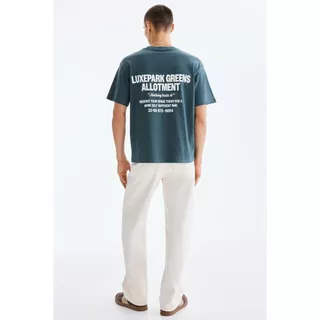 H&M(เอชแอนด์เอ็ม) เสื้อยืดพิมพ์ลายแบบหลวม ผู้ชาย 0967955_27