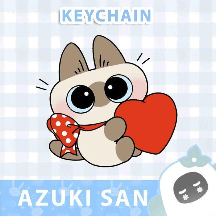 Ganci / Gantungan Kunci Akrilk CAT AZUKI SAN - 1