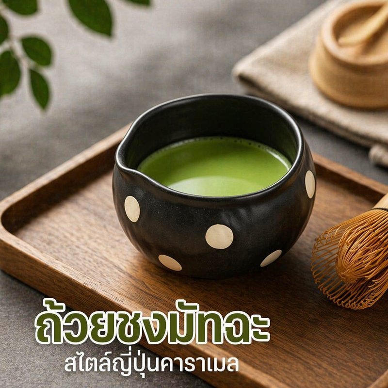 ถ้วยมัทฉะ ชามมัทฉะ ถ้วยเซรามิกญี่ปุ่น ถ้วยชา ถ้วยขนมหวาน ถ้วยพุดดิ้ง ถ้วยกาแฟ ถ้วยนม