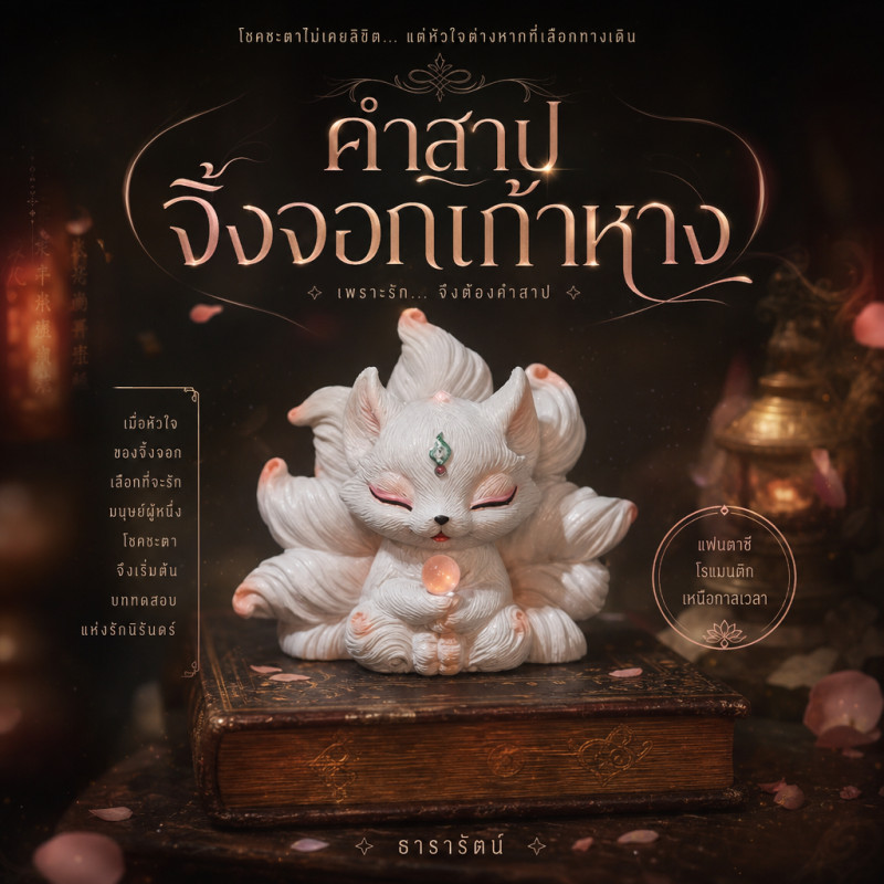จิ้งจอกเก้าหาง ตุ๊กตาน่ารักแต่งรถยนต์/โต๊ะทํางาน/บ้าน