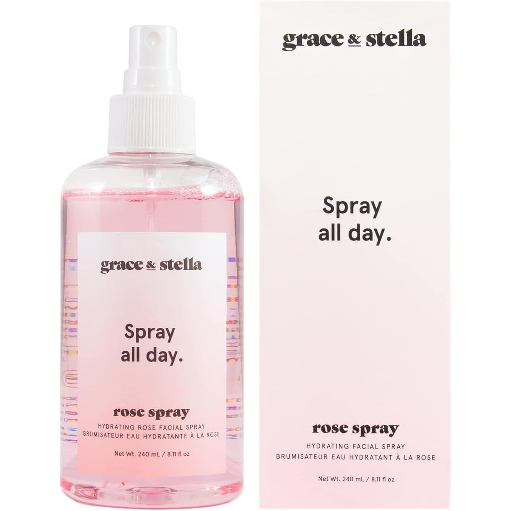 Grae & stella ทําซ้ํา Wonderful Rose Water Facial Mist (240ml) -Vegan-Rose Water Mist-Rose Water Mis