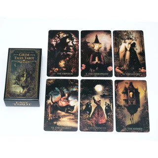 Grim Tales ไพ่ทาโรต์ 78 ชิ้น Egnlish 10.3*6 ซม