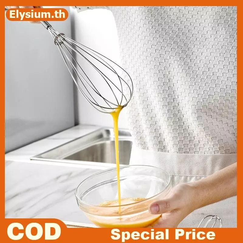 ตะกร้อมือสแตนเลสขนาดเล็ก Mini Spring Handle Manual Whisk thumbnail 3
