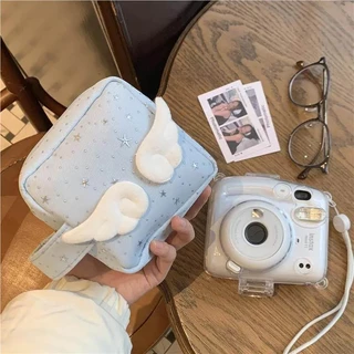 COD กระเป๋าเครื่องสําอาง กระเป๋าเก็บของ CCD พอลิธี ปีกนางฟ้าหัวใจเด็กสาว มูลค่าสีสันสูง กระเป๋ากล้องความจุสูง สิ่งของ