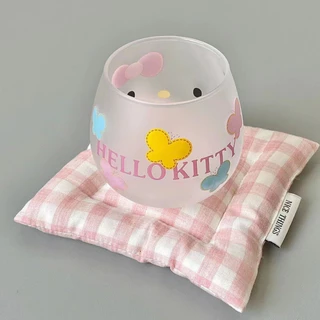 แก้วน้ํา Hello Kitty ยุคกลางน่ารักแก้วการ์ตูนแก้วฝ้า Hello Kitty มูลค่าสูง