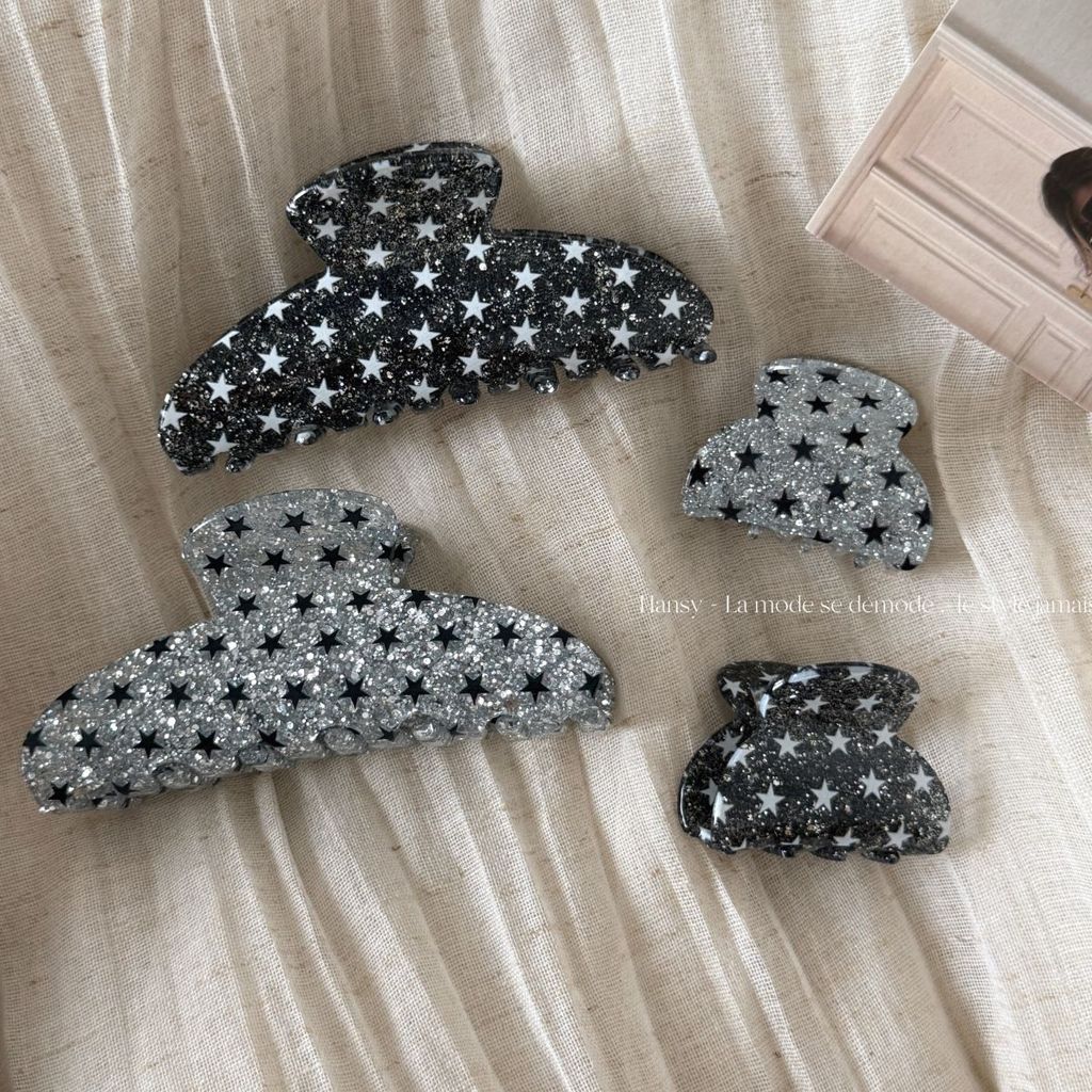 Star กิ๊บติดผม High-End ประณีต Acetate คลิปเต็มด้านหลังหัวน่ารักคลิปคลิปขนาดเล็กอุปกรณ์เสริมผม